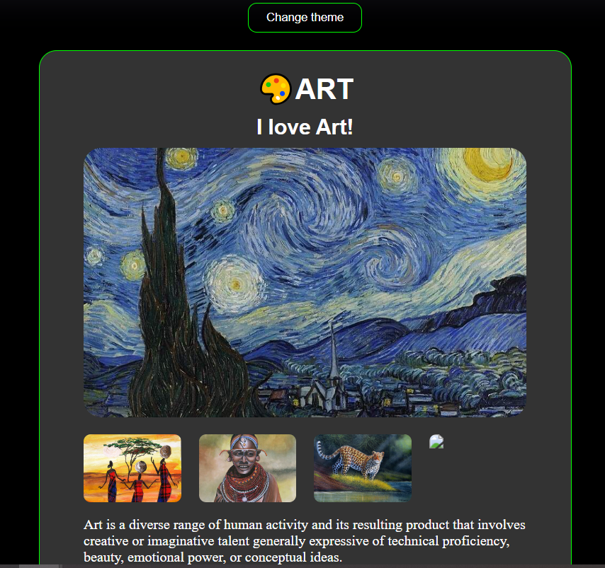 I love art-website design